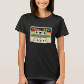 レトロヴィンテージ1970カセットテープ誕生日 Tシャツ (正面)