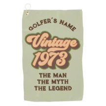 レトロヴィンテージ1973カスタムゴルフタオル