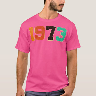 レトロヴィンテージ1973タイポグラフィ Tシャツ