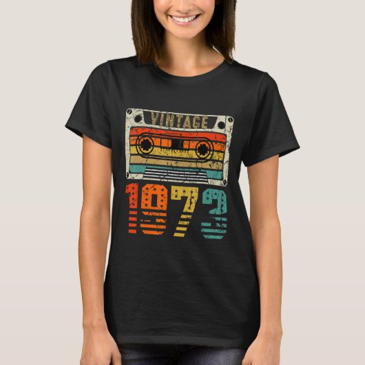 レトロヴィンテージ1973 50誕生日 Tシャツ (正面)