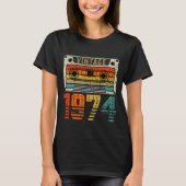 レトロヴィンテージ1974 49誕生日 Tシャツ (正面)
