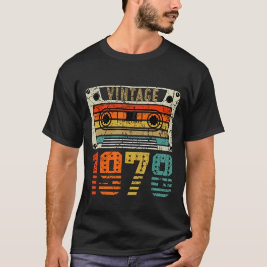 レトロヴィンテージ1978 45番目の誕生日 Tシャツ (正面)