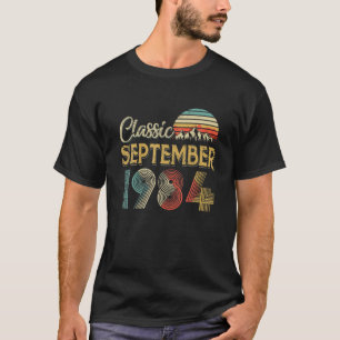 レトロヴィンテージ1984年9月36日誕生日ギフト Tシャツ
