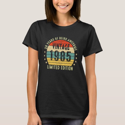 レトロヴィンテージ1985 38年素晴らし Tシャツ (正面)
