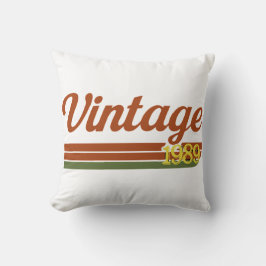 レトロヴィンテージ1989タイポグラフィ クッション