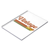 レトロヴィンテージ1989タイポグラフィ ノートブック (左側)