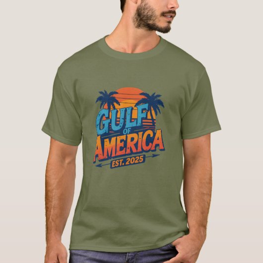 レトロヴィンテージ2025年米国国旗メキシコ Tシャツ (正面)