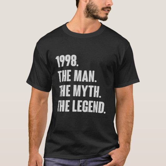 レトロヴィンテージ23Rd 1998誕生日 – 贈り物23年 Tシャツ (正面)