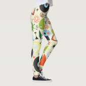 レトロヴィンテージ50年代1950年代のスタイルパターン レギンス (右)