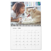 レトロヴィンテージ50sタイポグラフィファミリフォト2026 カレンダー (1月 2026)