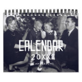 レトロヴィンテージ50sタイポグラフィファミリフォト2026 カレンダー (カバー)
