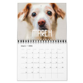 レトロヴィンテージ50sタイポグラフィファミリフォト2026 カレンダー (3月 2026)