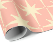 レトロヴィンテージ50sミッドセンチュリー原子星赤面 ラッピングペーパー (ロールコーナー)