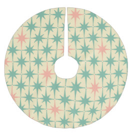 レトロヴィンテージ50s 60sミッドセンチュリーアトミックパステル ブラッシュドポリエステルツリースカート