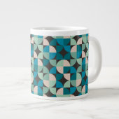 レトロヴィンテージ60のパターン ジャンボコーヒーマグカップ (正面右)