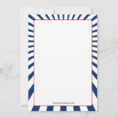 レトロヴィンテージ7月4日パーティの招待状 招待状 (裏面)