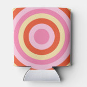 レトロヴィンテージ70年代サークルパターンカスタム 缶クーラー (裏面)