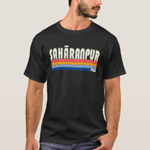 レトロヴィンテージ70年代80年代スタイルサハランプール、インド Tシャツ