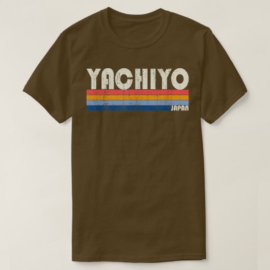 レトロヴィンテージ70年代80年代スタイル八千代 Tシャツ (デザイン正面)