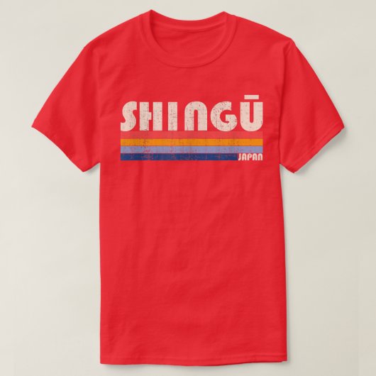 レトロヴィンテージ70年代80年代スタイル新宮 Tシャツ (デザイン正面)