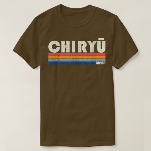 レトロヴィンテージ70年代80年代スタイル知立 Tシャツ (デザイン正面)
