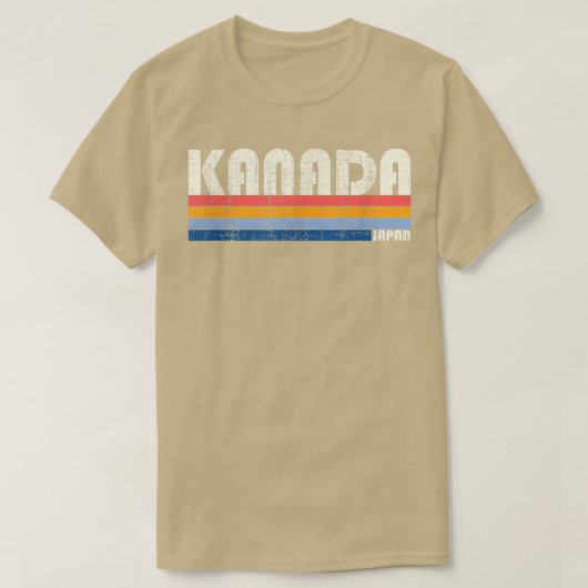 レトロヴィンテージ70年代80年代スタイル金田 Tシャツ (デザイン正面)