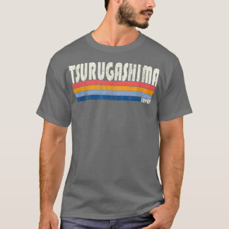 レトロヴィンテージ70年代80年代スタイル鶴ヶ島 Tシャツ