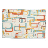 レトロヴィンテージ70sのオレンジ色の色合い 枕カバー (裏面)