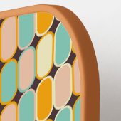 レトロヴィンテージ70sミッドセンチュリー幾何学模様 ピックルボールラケット (左詳細)