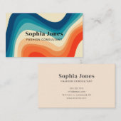 レトロヴィンテージ70sレインボー 名刺 (正面/裏面)