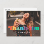 レトロヴィンテージ70s卒業ありがとう写真 ポストカード (正面/裏面)