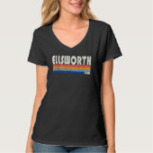 レトロヴィンテージ70s 80sスタイルエルズワースアイオワ tシャツ (正面)