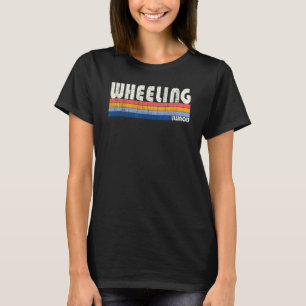 レトロヴィンテージ70s 80sスタイルホイーリングイリノイ tシャツ