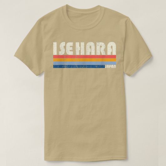レトロヴィンテージ70s 80sスタイル伊勢原市1094 tシャツ (デザイン正面)