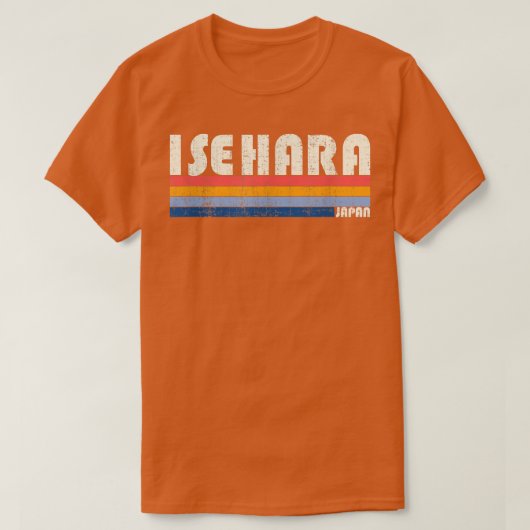 レトロヴィンテージ70s 80sスタイル伊勢原日本Tシャツ Tシャツ (デザイン正面)