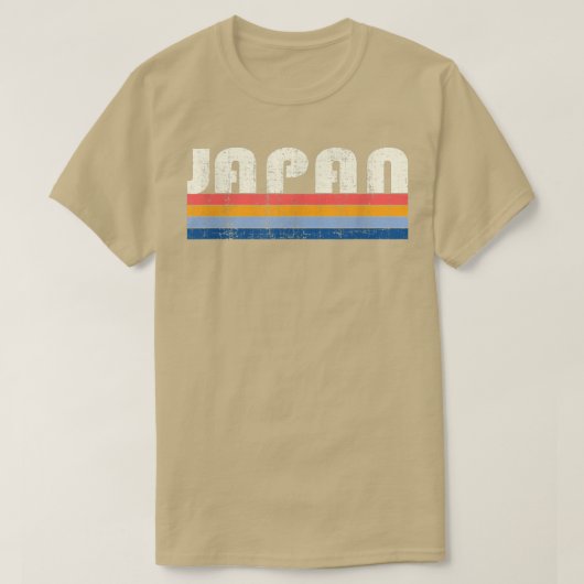 レトロヴィンテージ70s 80sスタイル日本 tシャツ (デザイン正面)