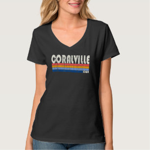 レトロヴィンテージ70s 80sスタイルCoralville Iowa Tシャツ