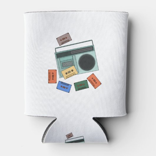 レトロヴィンテージ80の音楽 缶クーラー (正面)