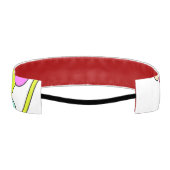 レトロヴィンテージ80sおよび90sスタイル アスレチックヘッドバンド (裏面)