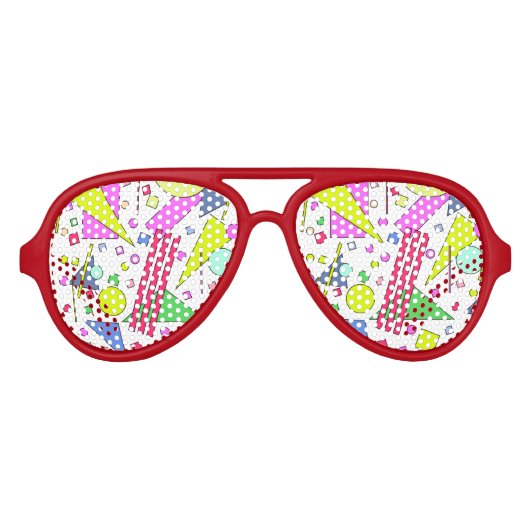 レトロヴィンテージ80sおよび90sスタイル アビエーターサングラス (正面)