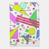 レトロヴィンテージ80sおよび90sスタイル キッチンタオル (縦)