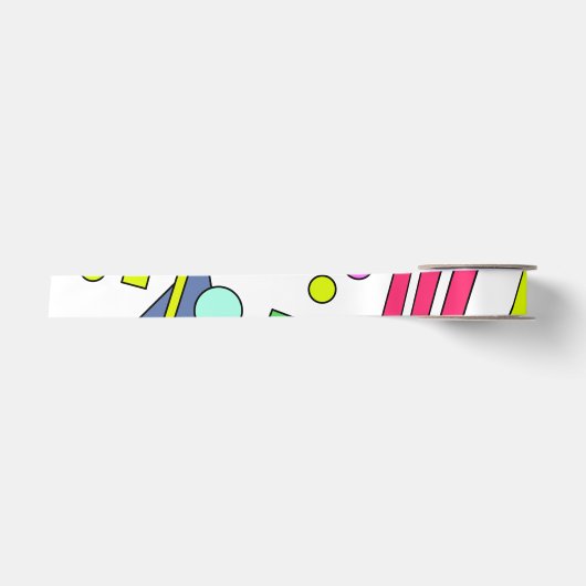 レトロヴィンテージ80sおよび90sスタイル サテンリボン (正面)