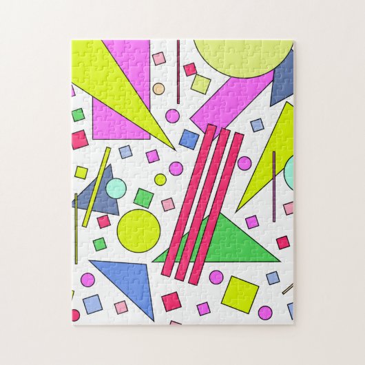 レトロヴィンテージ80sおよび90sスタイル ジグソーパズル (縦)