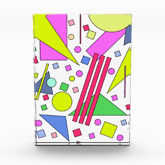 レトロヴィンテージ80sおよび90sスタイル フォトブロック (正面)