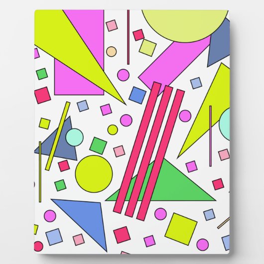 レトロヴィンテージ80sおよび90sスタイル フォトプラーク (正面)