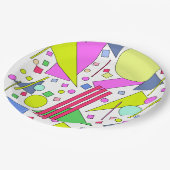 レトロヴィンテージ80sおよび90sスタイル ペーパープレート (アングル)