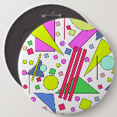 レトロヴィンテージ80sおよび90sスタイル 缶バッジ (正面&裏面)