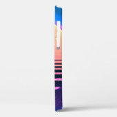 レトロヴィンテージ80sまたは90sの幾何スタイル抽象芸術  Case-Mate iPhoneケース (裏面 / 左)