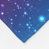 レトロヴィンテージ80sまたは90s幾何学的スタイル抽象芸術 フリースブランケット (角)