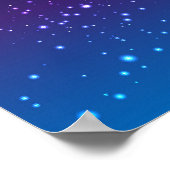 レトロヴィンテージ80sまたは90s幾何学的スタイル抽象芸術 ポスター (角)